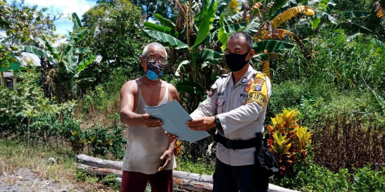 Personel Polsek Seruyan Hilir Terus Ajak Masyarakat Cegah Karhutla