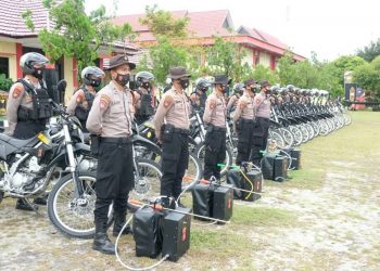 Wujudkan 4 Fokus Kapolda, Polda Kalteng Gelar Apel Kesiapsiagaan