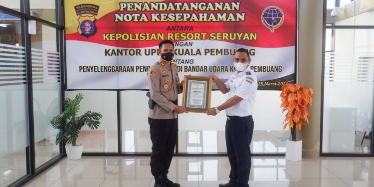 Polres Seruyan dan UPBU Kuala Pembuang Gelar Penandatanganan MoU