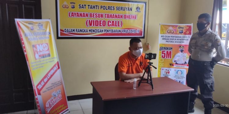Polres Seruyan Lounching Layanan Besuk Tahanan Online (Sel Beton)