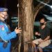 Personil Satpolairud Polres Seruyan Sambang Polmas  di Bantaran Sungai Seruyan