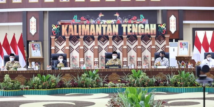 Gubernur H. Sugianto Sabran Pimpin Rakor Pencegahan Korupsi Pemda se-Kalteng