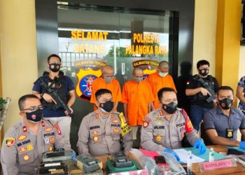 Tiga Tersangka Pencuri Alat Exavator di Palangka Raya Diringkus