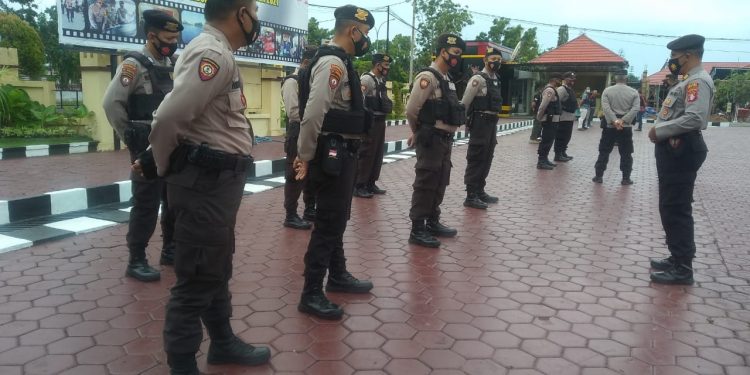 Kasat Sabhara Polres Seruyan AKP Harjanto Evaluasi Kinerja Anggota