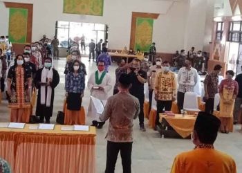 Bupati Eddy Raya Lantik 97 Pejabat di Lingkup Pemkab Barito Selatan