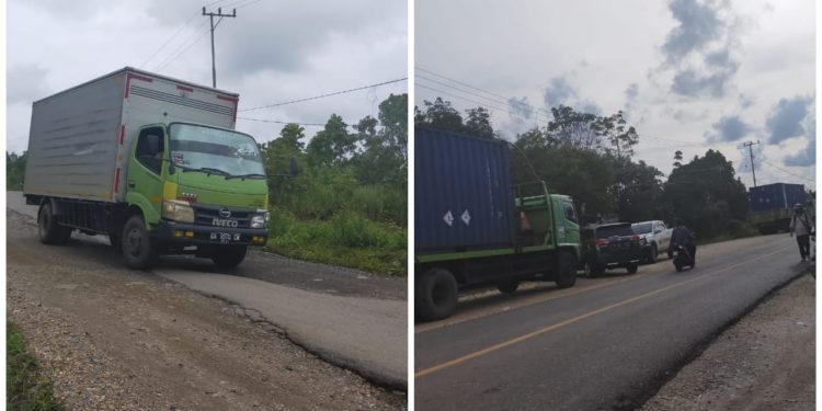 Wakil Ketua DPRD Mura Soroti Jalan  Nasional yang Rusak Parah