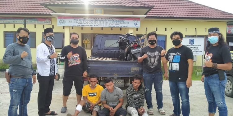 Polsek Dusun Selatan ‘Hadiahi’ Timah Panas kepada Tiga Residivis Spesialis Curanmor