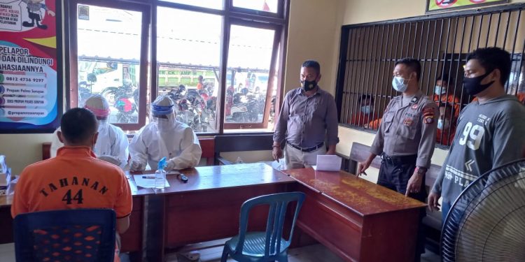 Belasan Tahanan Polres Seruyan Jalani Rapid Test