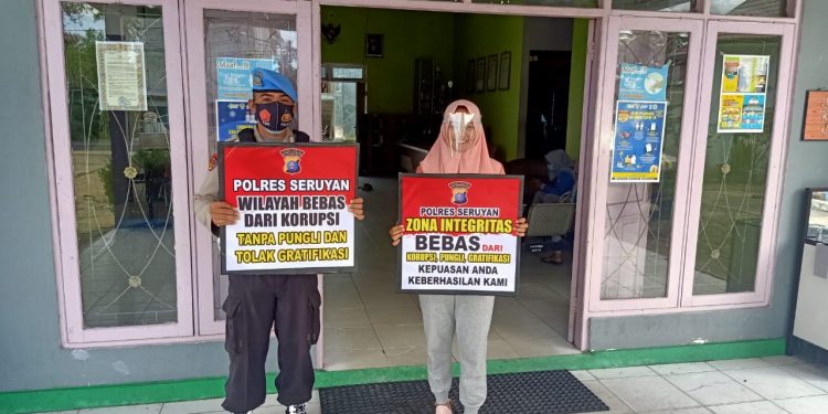 Polsek Seruyan Hilir Road Show Sosialisasasi ZI Menuju WBK dan WBBM