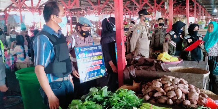 Polres Seruyan Gencarkan Giat Yustisi di Pasar Saik Kuala Pembuang