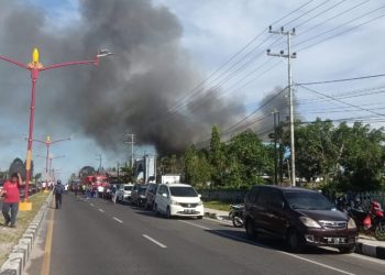 Gudang Mebel di Jalan Tjilik Riwut Km 3.5 Palangka Raya Terbakar