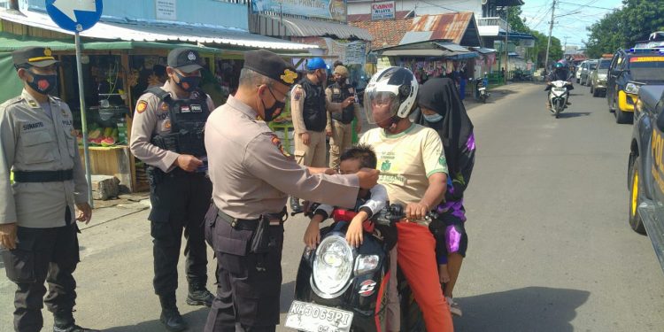 Tim Yustisi Gencar Giatkan Himbauan Prokes ke Warga Kota Kuala Pembuang