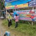 Antisipasi Covid-19, Sat Lantas Polres Seruyan Pasang Spanduk Imbauan Jangan Mudik