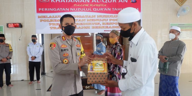 Kapolres Seruyan Pimpin Peringatan Nuzulul Qur’an di Masjid Baabussalam