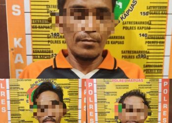 Miliki Sabu 3,79 Gram, Tiga Warga Kalsel Diamankan Satresnarkoba Polres Kapuas