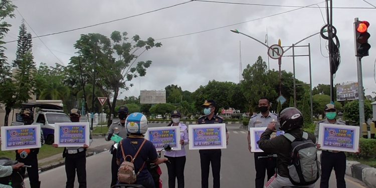 Dishub Kota Terus Lakukan Sosialisasi Prokes Covid-19
