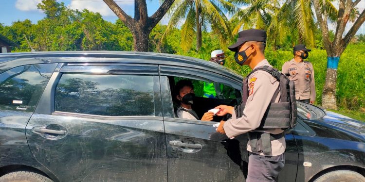 Hari Libur, Polres Seruyan Tetap Operasi Yustisi Tekan Penyebaran Covid-19