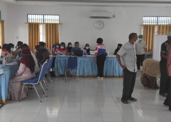 Sebanyak 131 Calhaj Kabupaten Barsel Divaksin Covid-19 Tahap Kedua