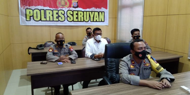 Waka Polres Seruyan Pimpin Launcing Aplikasi BOS Terbaru 