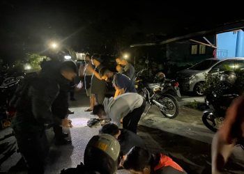 Ditsamapta Polda Kalteng Amankan 8 Pemuda Saat Pesta Miras