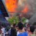 Tabung Gas Meledak, Empat Rumah dan Toko Hangus Terbakar