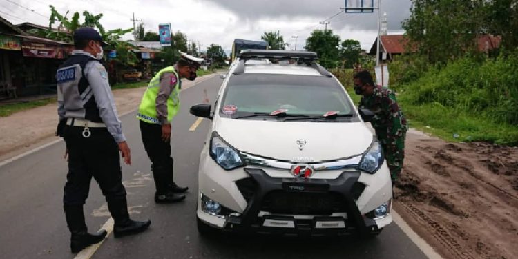 Posko Polresta Palangka Raya Antisipasi Arus Balik Lebaran