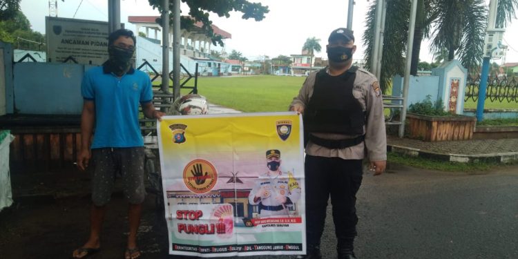 Sat Binmas Seruyan Sapa Masyarakat dan Sosialisasi Saber Pungli