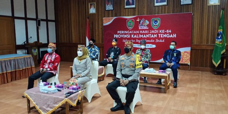 Kapolres Seruyan Hadiri Upacara HUT Kalteng Ke-64 Secara Virtual
