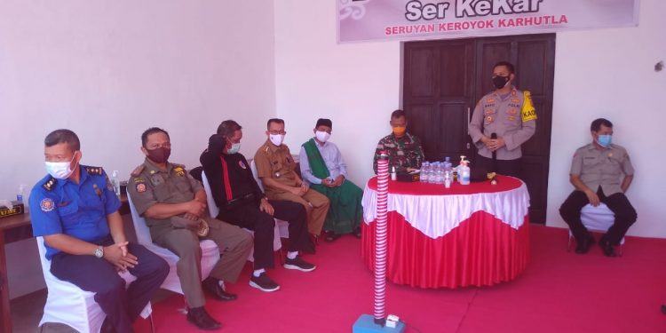 Kapolres Seruyan Launching Posko Serkekar di Kabupaten Seruyan
