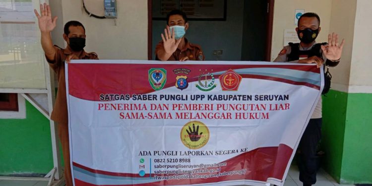 Polsek Danau Sembuluh Sosialisasikan Zona Integritas dengan Spanduk