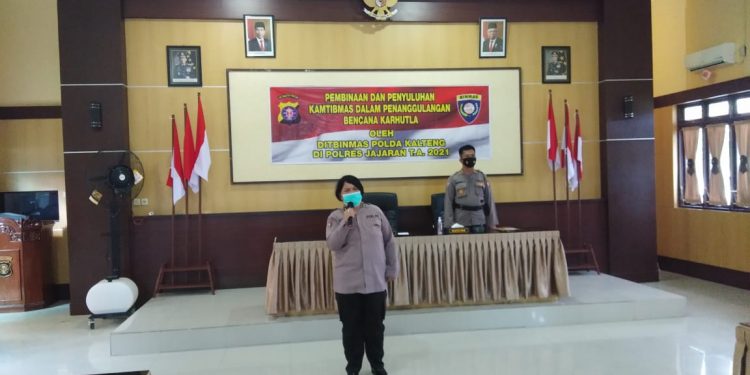 Binmas Polda Laksanakan Pembinaan dan Penyuluhan Kamtibmas dalam Penanggulangan Karhutla