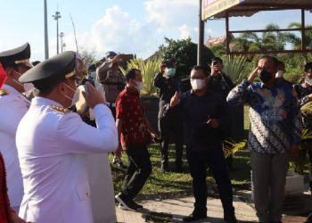Kapolda Kalteng Sambut Kedatangan Gubernur dan Wagub Periode 2021-2024