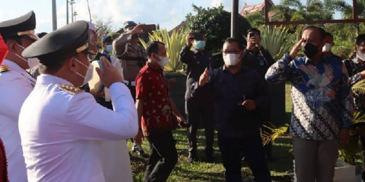 Kapolda Kalteng Sambut Kedatangan Gubernur dan Wagub Periode 2021-2024