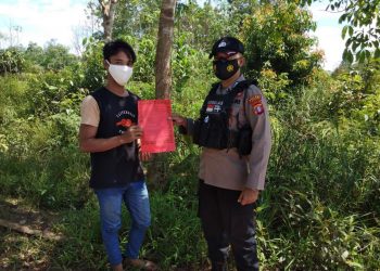 Polsek Danau Sembuluh Sosialisasi Remaja Desa Terkait Bahaya Karhutla