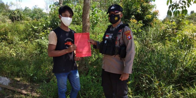 Polsek Danau Sembuluh Sosialisasi Remaja Desa Terkait Bahaya Karhutla