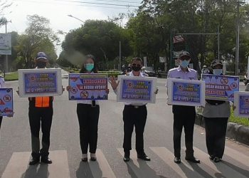 Dishub Kota Terus Sosialisasikan Larangan Mudik dan Prokes 5M