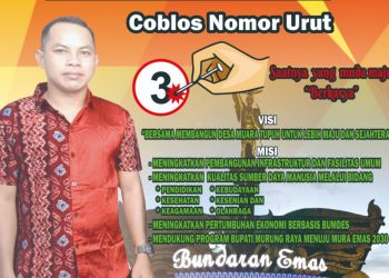 Begini Empat Program Calon Kades Desa Muara Tupuh Nomor Urut 03