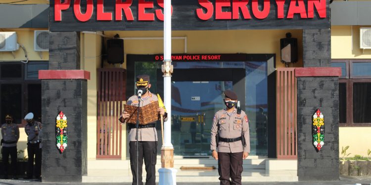 Kapolres Seruyan Pimpin Upacara Peringatan Hari Lahir Pancasila di Mapolres