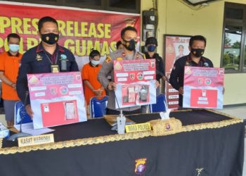 Satresnarkoba Polres Gumas Tangkap 3 Pelaku Narkoba