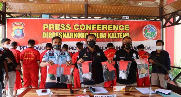 Ditresnarkoba Polda Kalteng Tangkap 9 Pelaku Narkoba