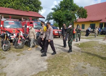 Bupati dan Kapolres Seruyan Beri Semangat Petugas Posko Karhutla Hanau