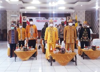 Pemkab Barsel Ikuti Upacara Hari Lahir Pancasila Secara Virtual