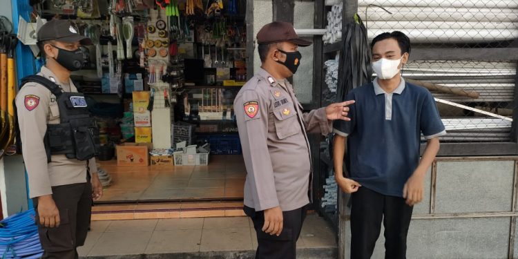 Patroli Polsek Seruyan Hilir Berikan Himbauan dan Sosialisasi Prokes