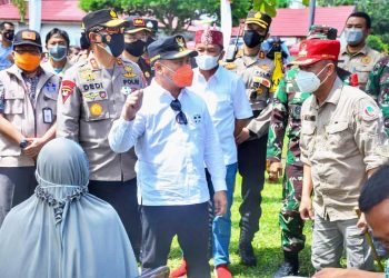 Tinjau Vaksinasi di Seruyan, Kapolda Kalteng Targetnya 70 % Masyarakat Divaksin