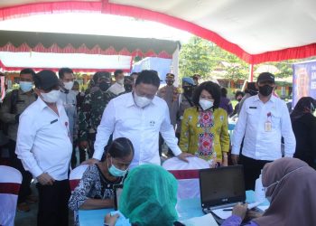 Wagub H Edy Pratowo Pantau Vaksinasi di Pulang Pisau
