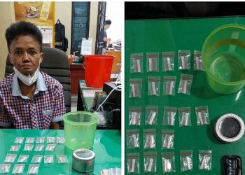 Lagi-lagi, Perempuan Tua Ditangkap Polisi Bersama 27 Paket Sabu