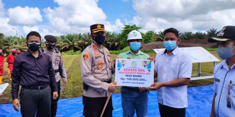 Kapolres Seruyan Pimpin Apel Gelar Sarpras Antisipasi Karhutla di PT GBSM