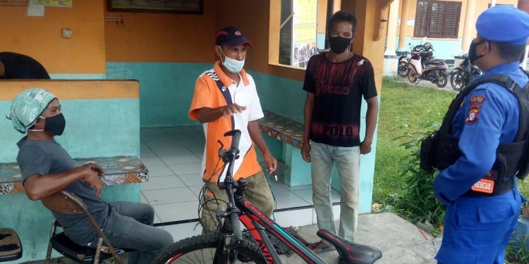 Satpolairud Polres Seruyan Ajak Masyarakat Taati Protokol Kesehatan