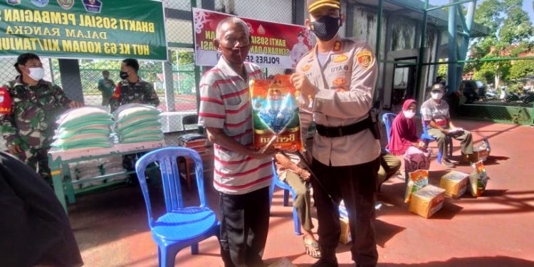 Pelaksanaan Kegiatan Vaksinasi Massal, Maskerisasi dan Bakti Sosial dalam rangka HUT Bhayangkara