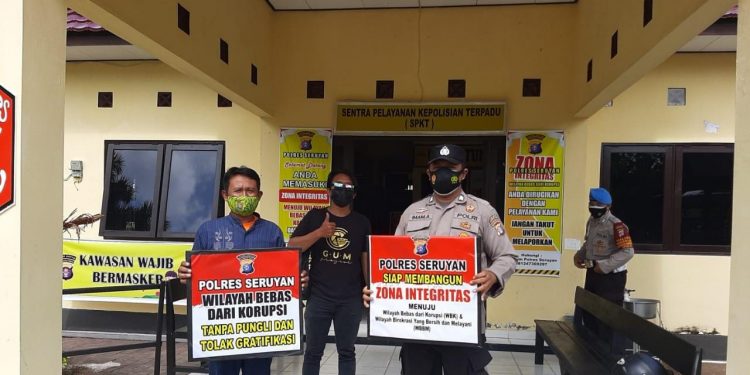 Polsek Seruyan Hilir Sosialisasi Zona Integritas ke Masyarakat